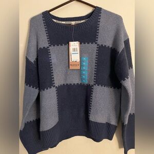 BearPaw Two-Tone Blue Sweater